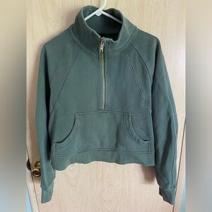 Lululemon Scuba Oversized Half-Zip Hoodie Rare Green & Gold Color Combo M/L